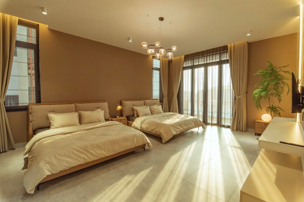 Villa Santorini Villa là biệt thự mới hoàn thiện này với thiết kế hiện đại và tiện nghi